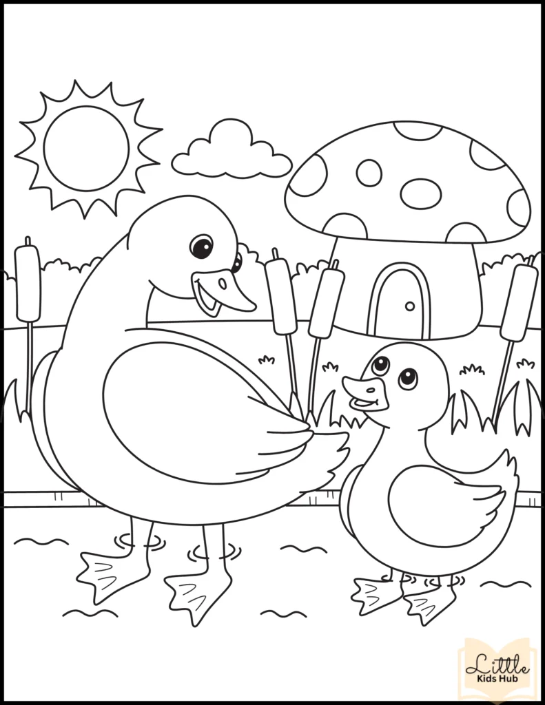 Duck Coloring pages