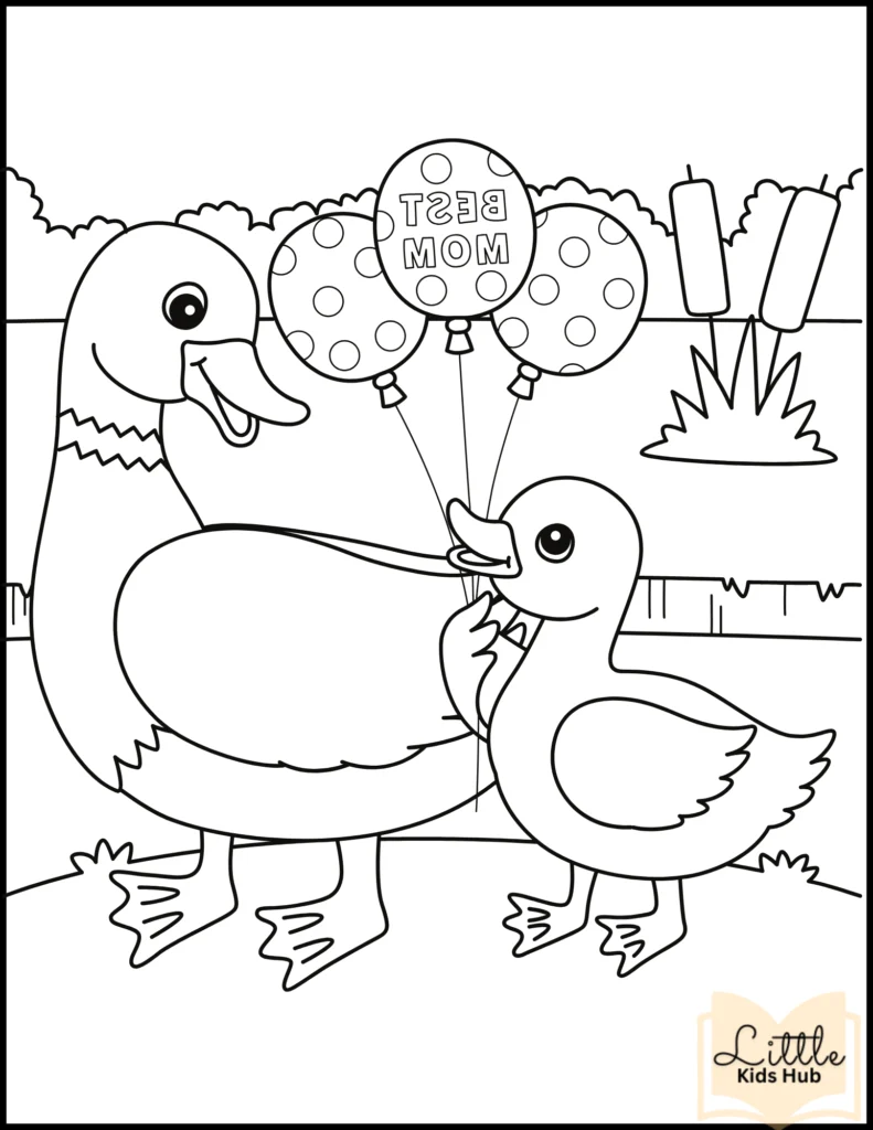 Duck Coloring pages