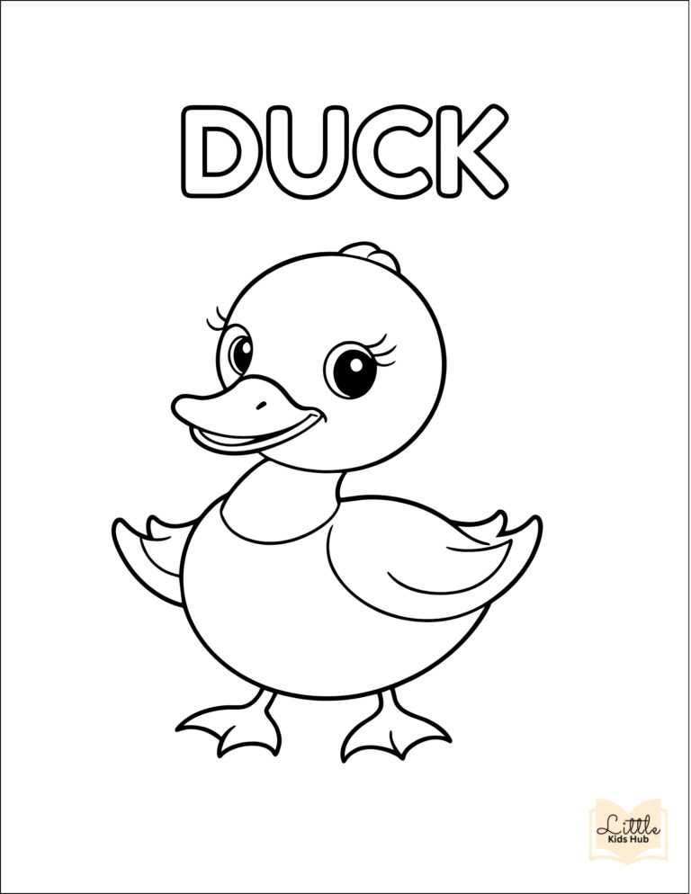 Farm animal coloring pages by little kids hub