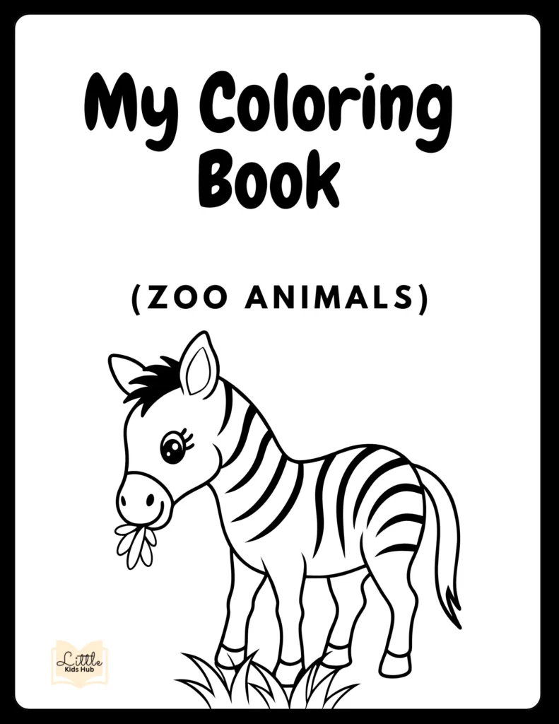 Zebra Coloring Pages | Free Zoo Animal Coloring Pages: