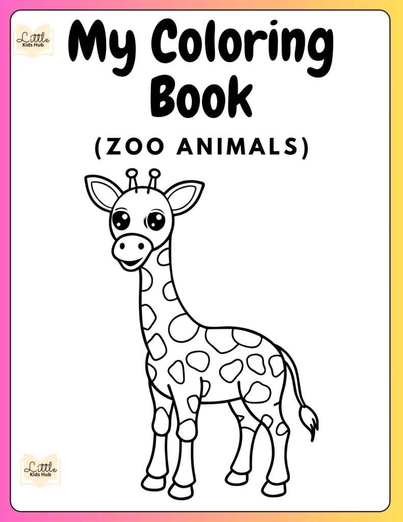 Free Printable Giraffe Coloring Pages For Kids | Zoo Animal Coloring Pages