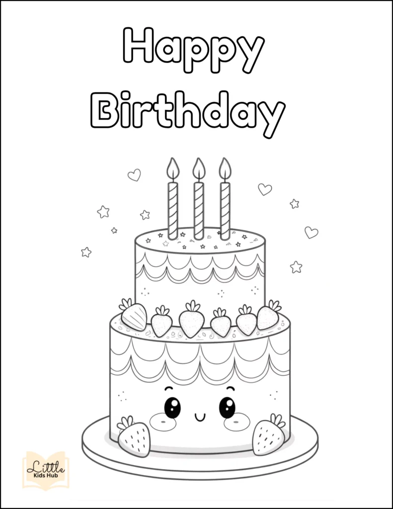 Happy birthday coloring pages,| free printable coloring pages