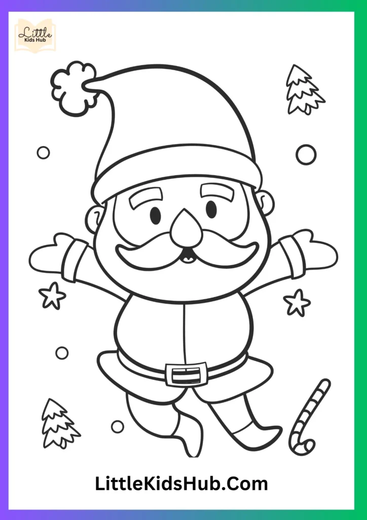 Santa Christmas Coloring Pages