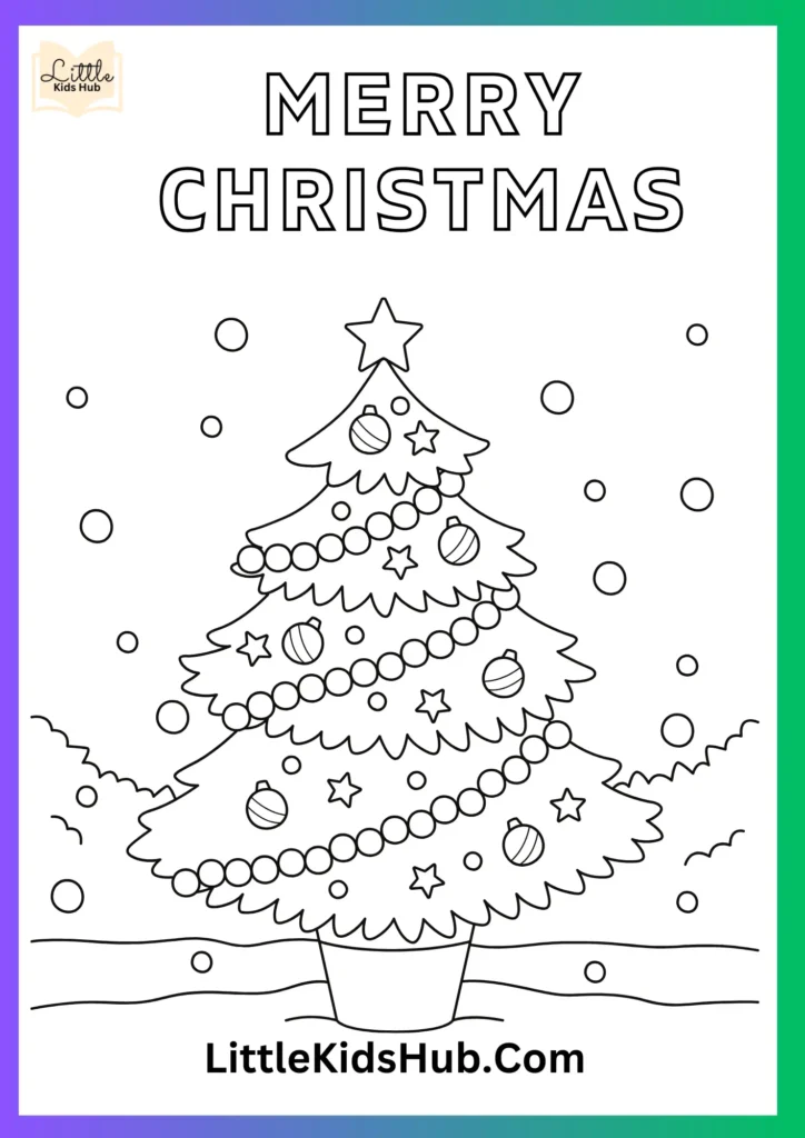 Christmas Tree Coloring Pages