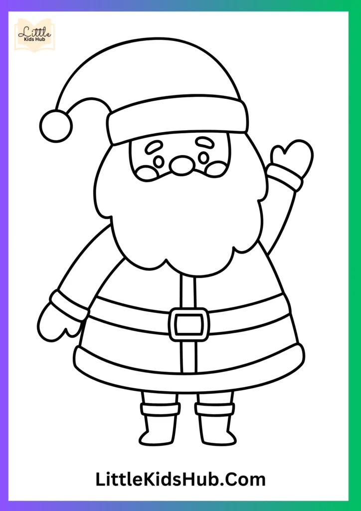 Santa Christmas Coloring Pages