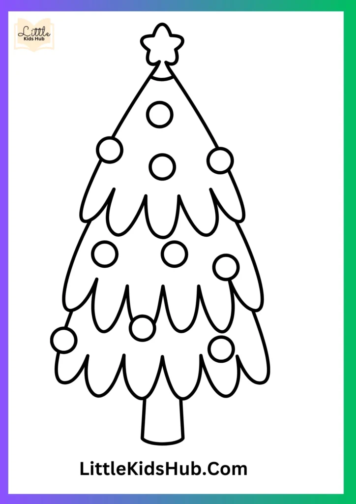 Christmas Tree Coloring Pages