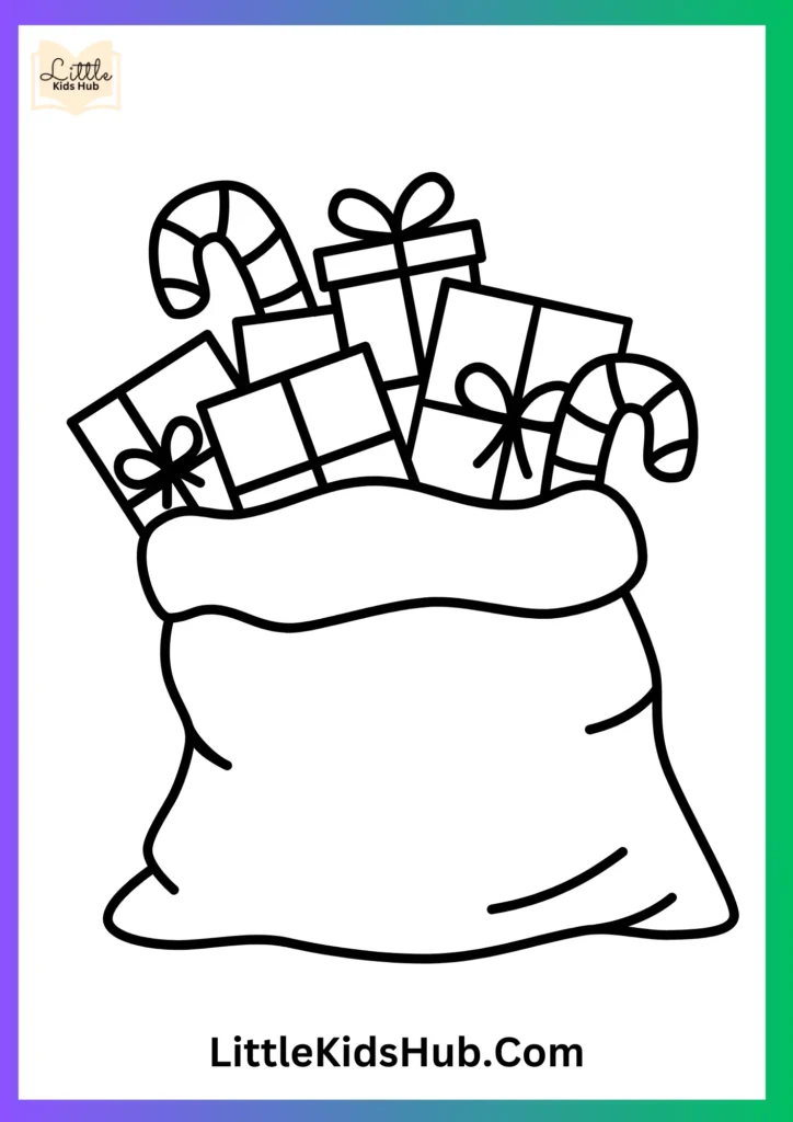 _Christmas packages Coloring Pages