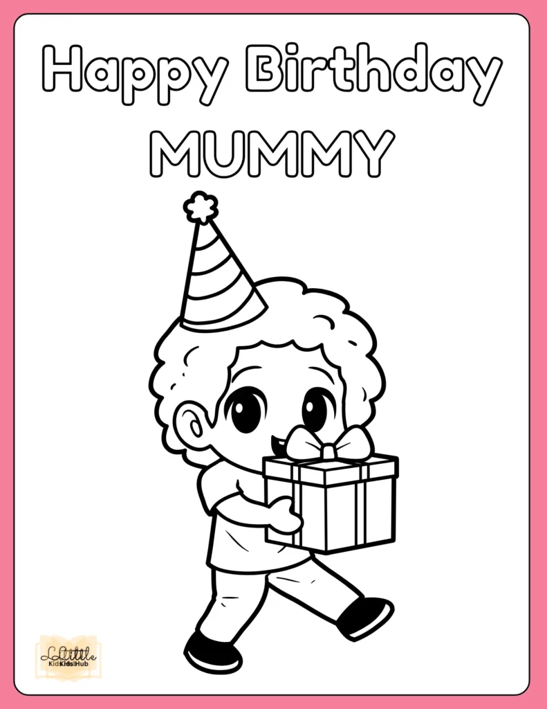 Happy birthday Coloring Page