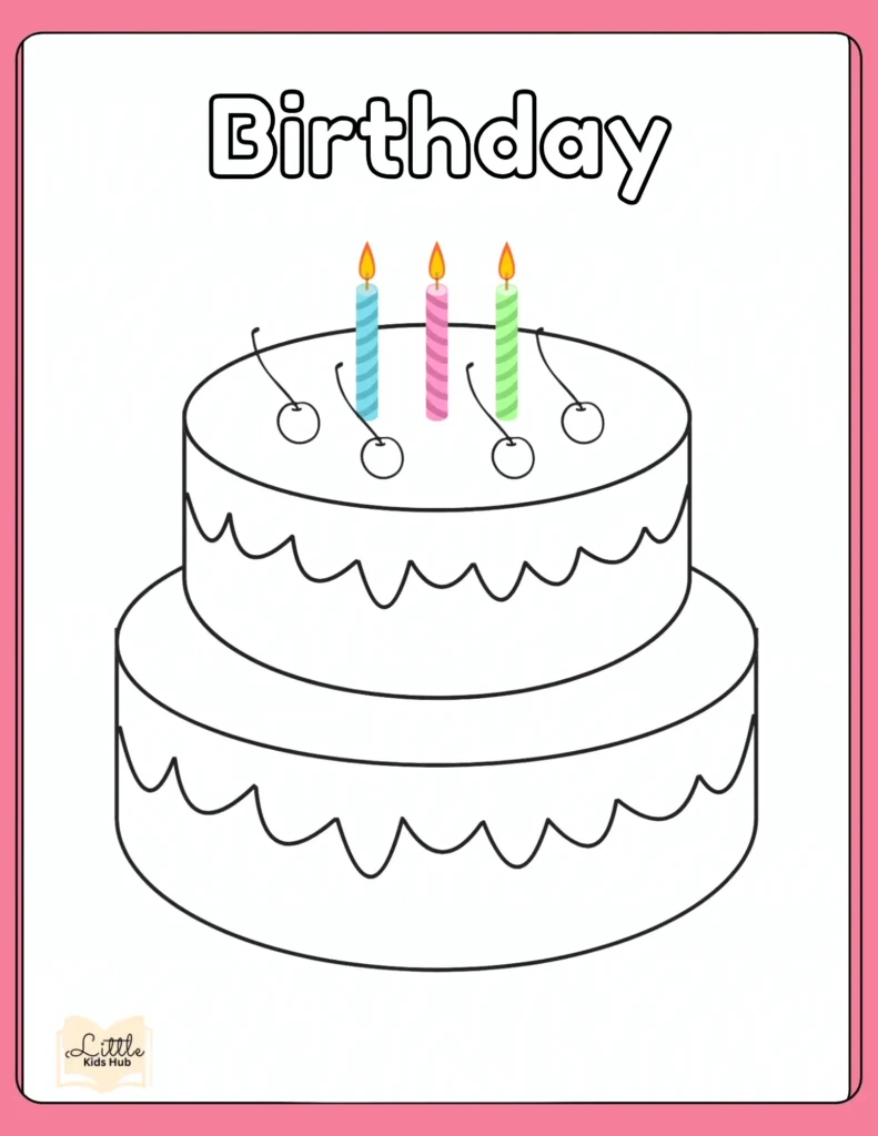 Happy birthday coloring pages,| free printable coloring pages