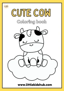 Cow Coloring Page (Free PDF Pintables)