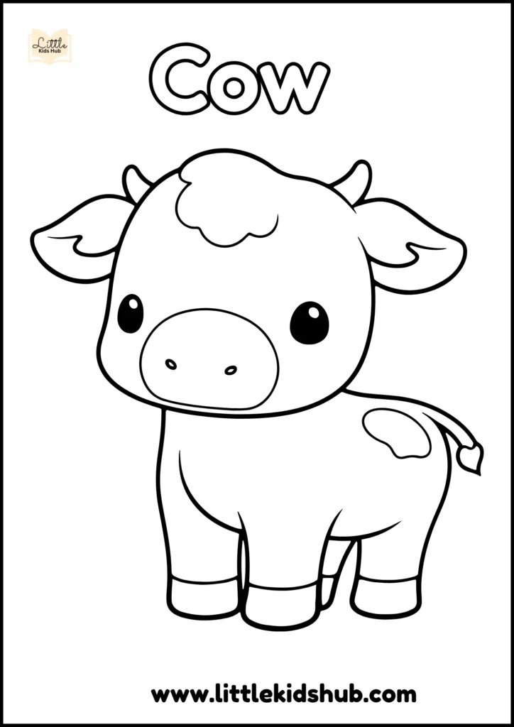 cow coloring pages free printable