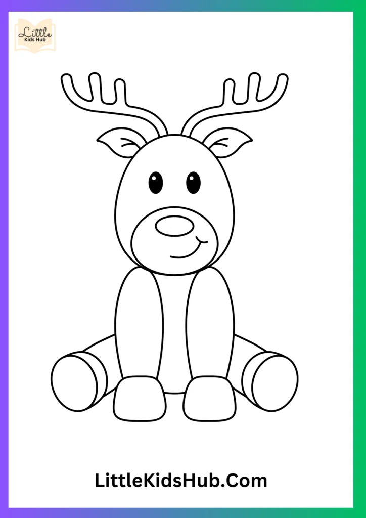 Rudolph Christmas Coloring Pages