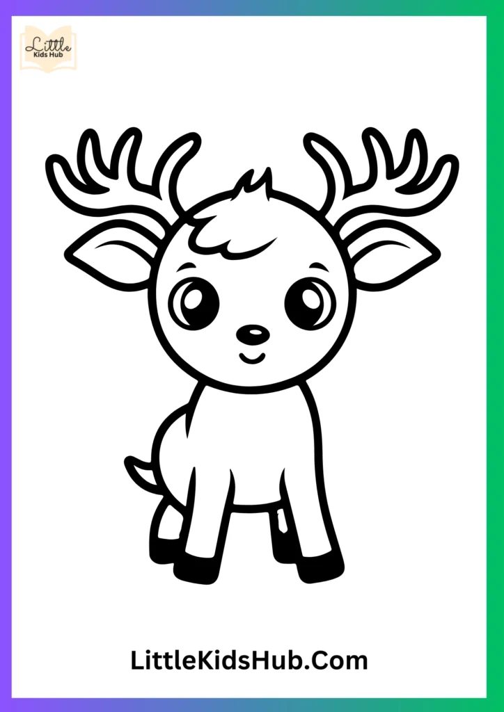 Rudolph Christmas Coloring Pages