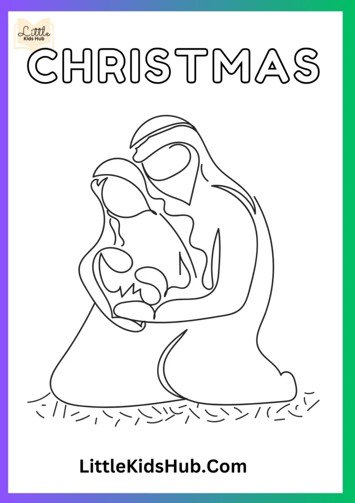 Nativity Christmas Coloring Pages