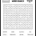 Free Printable Winter Word Search Puzzles