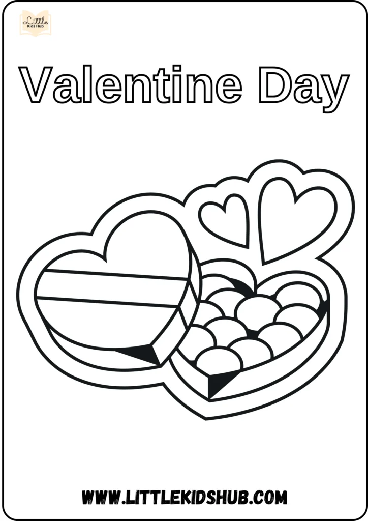 valentine's hearts coloring pages