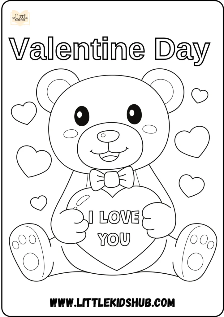 valentines day coloring pages