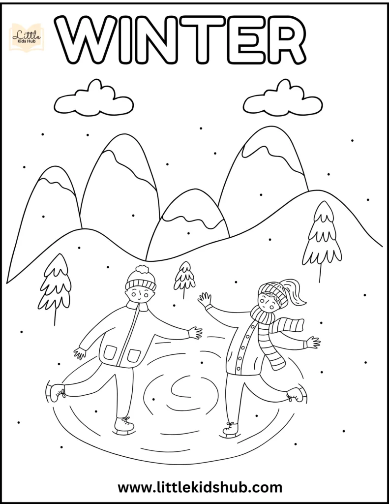 Winter Coloring Pages (Free Printable PDF Downloads)