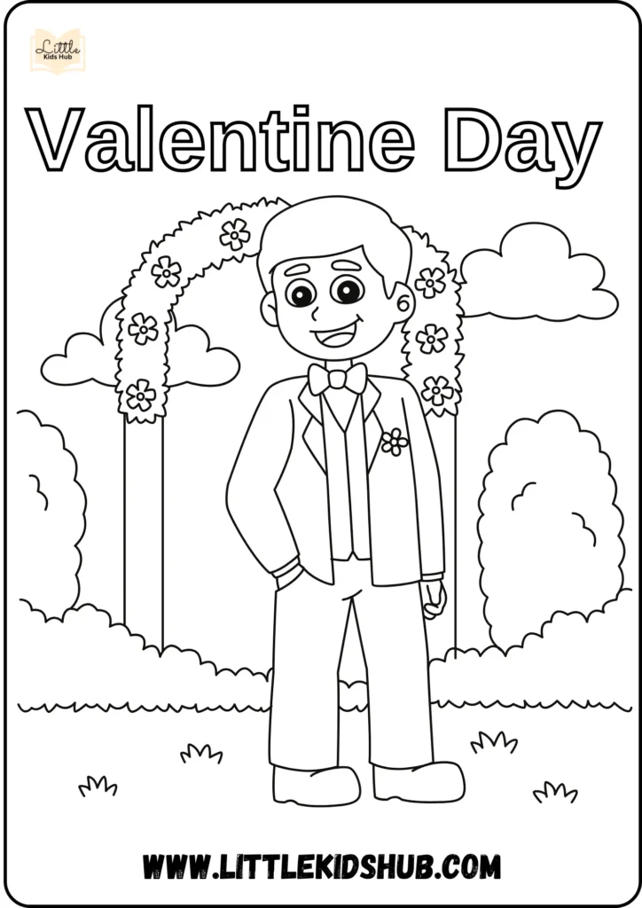 valentine's day coloring pages for boys