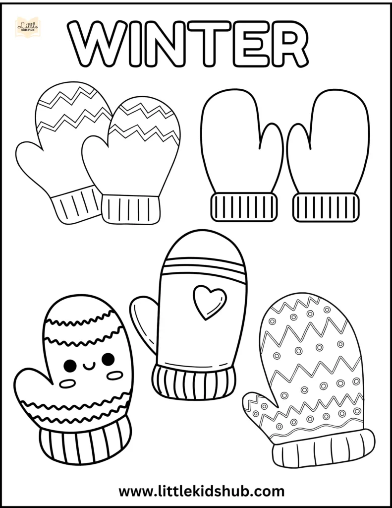 Winter Mittens with Patterns