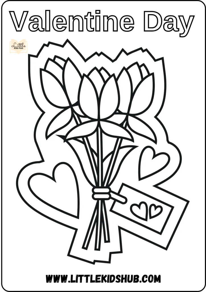 valentine's day coloring pages for preschoolers