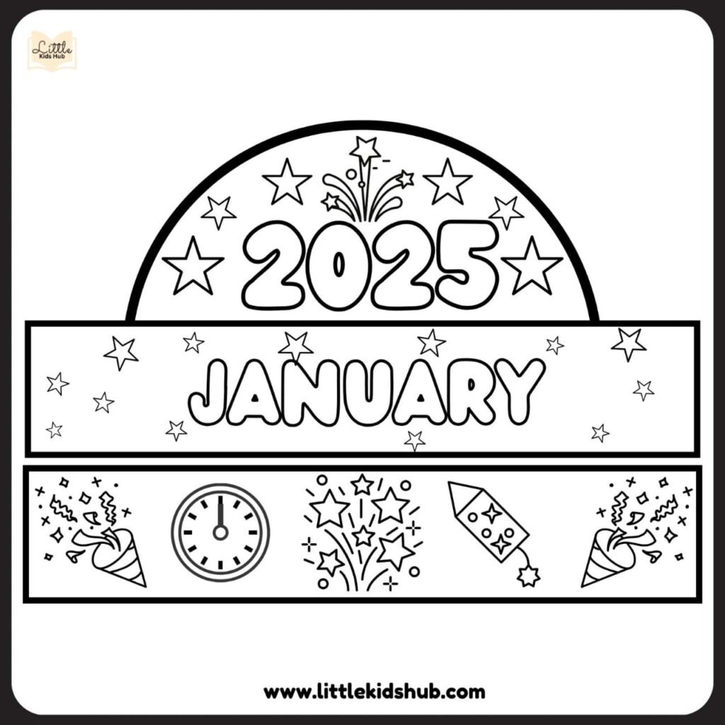 January Coloring Pages