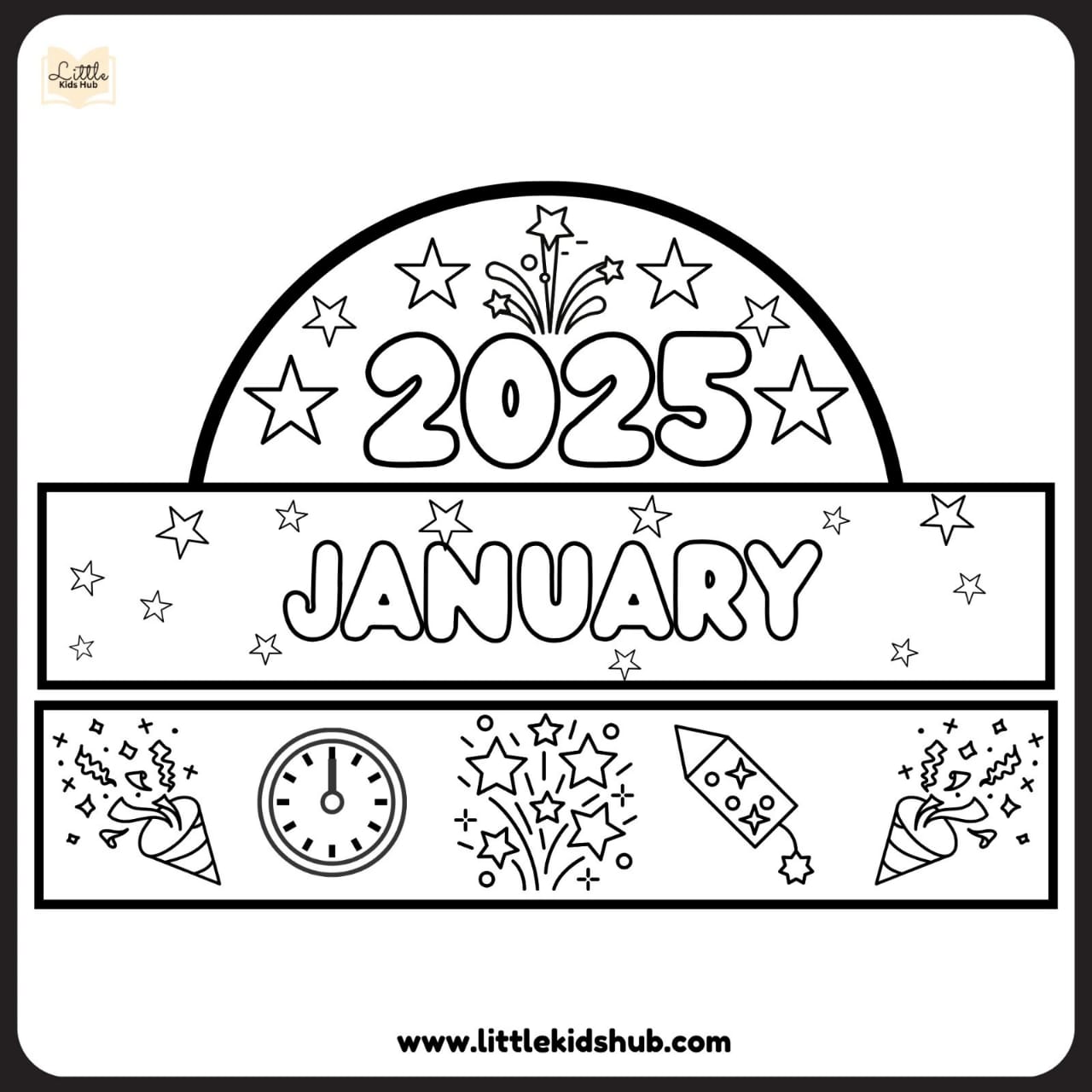 January Coloring Pages