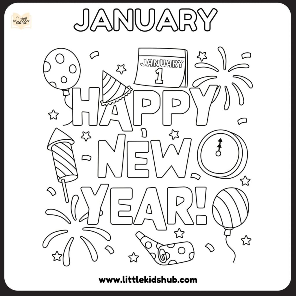 january coloring pages free printable pdf