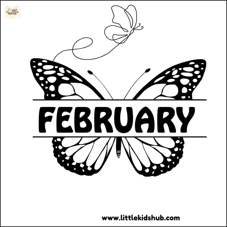 February Coloring Pages