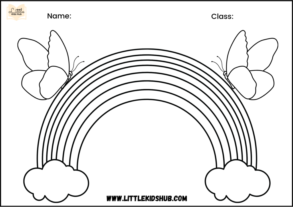 Rainbow Coloring Pages (Free PDF Printables)