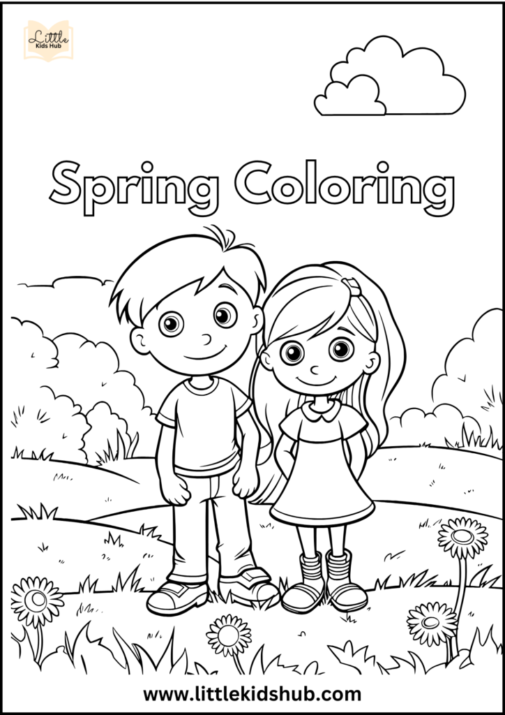 Free Printable Spring Coloring Pages for Kids & Adults