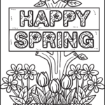 Spring Coloring Pages: Free Printable PDFs