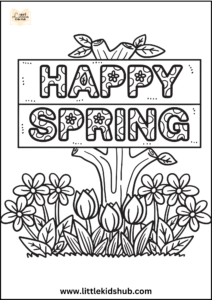 Spring Coloring Pages: Free Printable PDFs