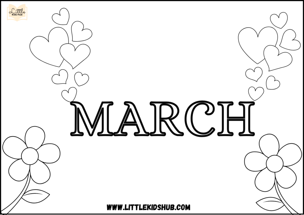 march coloring pages printable