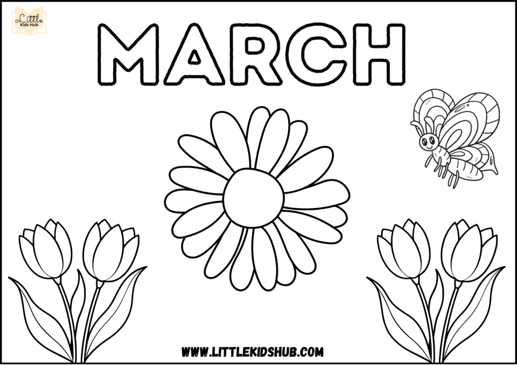 Free March Coloring Pages