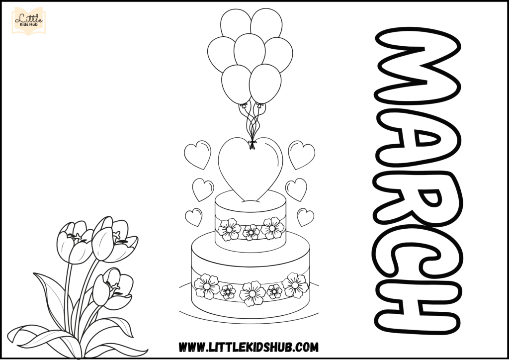 March coloring pages printable pdf for adults