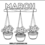 Free march coloring pages for preschoolers